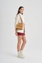 Lucky Bees Bolso Bandolera Camel y Crema